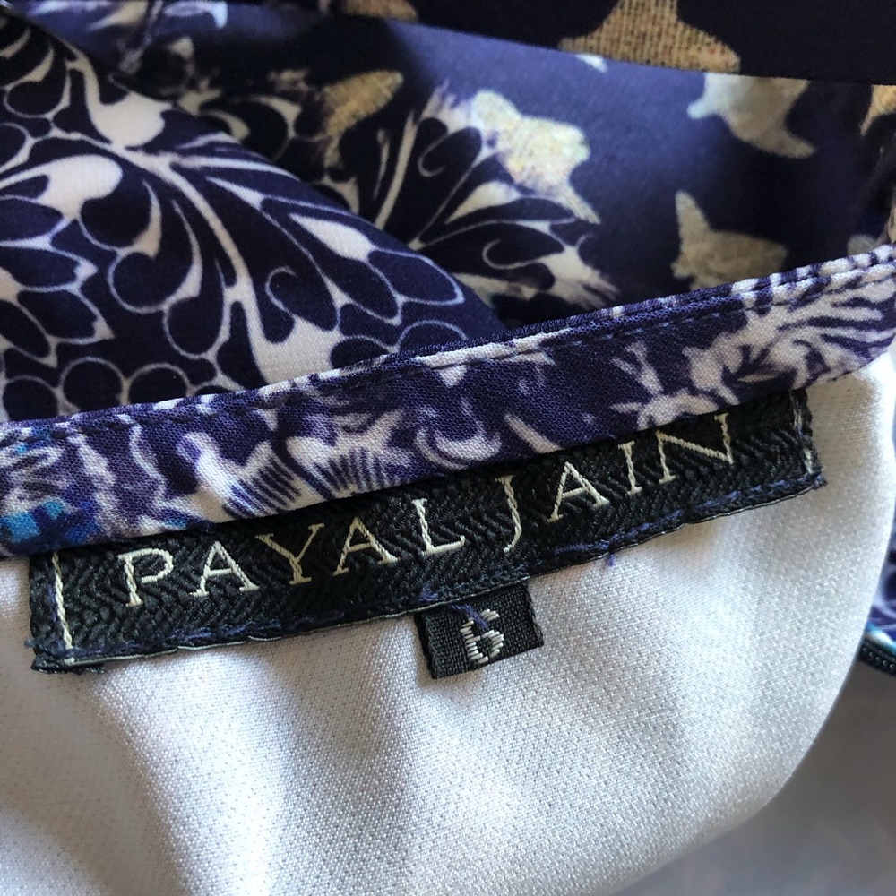 Anthropologie Payal Jain MIDI Dress Batik Blue‎ 6 - Picture 9 of 9